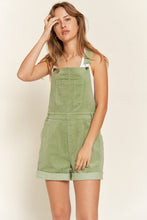 Load image into Gallery viewer, Corduroy Adjustable Strap Overall Shorts:  S-XL
