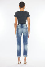 Load image into Gallery viewer, High Rise Cuffed Slim Straight Jeans
