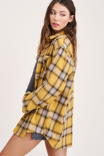 Load image into Gallery viewer, Oversized Plaid Flannel Shirt
