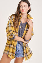 Load image into Gallery viewer, Oversized Plaid Flannel Shirt
