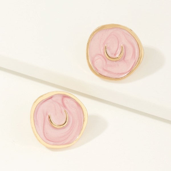 Drip Astral Earrings - Crescent Moon