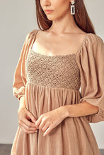 Load image into Gallery viewer, Breezy Crochet Babydoll Dress
