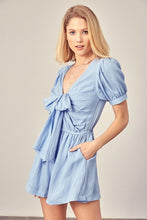 Load image into Gallery viewer, V-Neck Front Tie Romper
