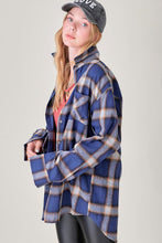 Load image into Gallery viewer, Oversized Plaid Flannel Shirt
