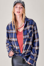 Load image into Gallery viewer, Oversized Plaid Flannel Shirt
