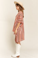 Load image into Gallery viewer, Colorful Vertical Striped Poncho
