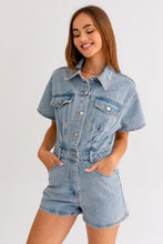 Load image into Gallery viewer, Summer Ready Denim Romper
