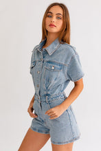 Load image into Gallery viewer, Summer Ready Denim Romper
