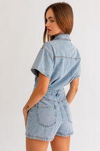 Load image into Gallery viewer, Summer Ready Denim Romper
