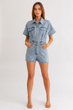 Load image into Gallery viewer, Summer Ready Denim Romper
