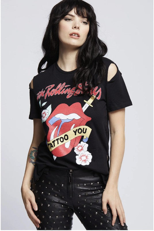 Recycled Karma The Rolling Stones Slit Sleeve Tee