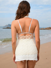 Load image into Gallery viewer, &quot;Breezy Elegance: Openwork Halter Beach Cover-Up&quot;
