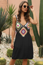 Load image into Gallery viewer, &quot;Sunny Serenity: Crochet V-Neck Spaghetti Strap Cover Up Dress&quot;
