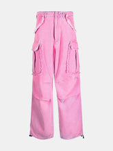 Load image into Gallery viewer, &quot;The Urban Pink:  Frayed Cargo Jeans&quot;
