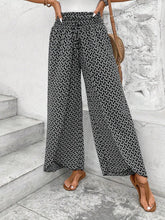 Load image into Gallery viewer, Tied Printed Wide Leg Pants
