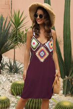 Load image into Gallery viewer, &quot;Sunny Serenity: Crochet V-Neck Spaghetti Strap Cover Up Dress&quot;
