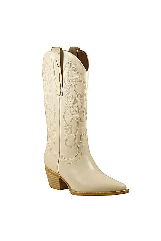 Pull-On Western Boot