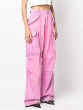 Load image into Gallery viewer, &quot;The Urban Pink:  Frayed Cargo Jeans&quot;
