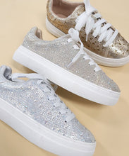 Load image into Gallery viewer, Stacy Low Top Rhinestone Sneakers
