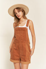 Load image into Gallery viewer, Corduroy Adjustable Strap Overall Shorts:  S-XL
