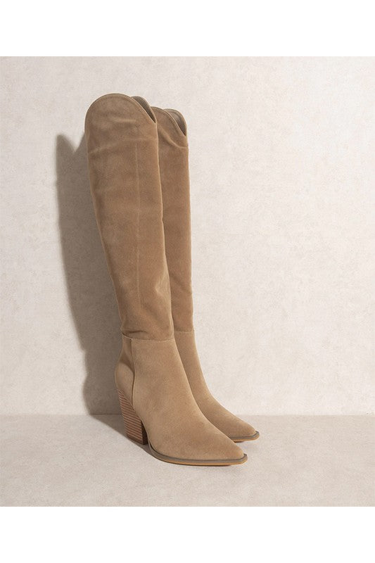 Clara Knee High Suede Boots