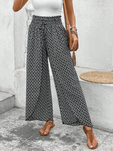 Load image into Gallery viewer, Tied Printed Wide Leg Pants
