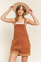 Load image into Gallery viewer, Corduroy Adjustable Strap Overall Shorts:  S-XL
