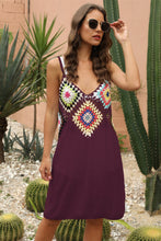 Load image into Gallery viewer, &quot;Sunny Serenity: Crochet V-Neck Spaghetti Strap Cover Up Dress&quot;
