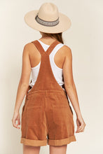 Load image into Gallery viewer, Corduroy Adjustable Strap Overall Shorts:  S-XL
