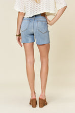 Load image into Gallery viewer, Judy High Waist Raw Hem Denim Shorts
