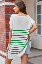 Load image into Gallery viewer, Striped V-Neck Knit Top
