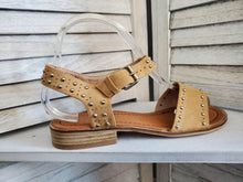 Load image into Gallery viewer, Camel Studded Sandal - Moon Blossom Boutique
