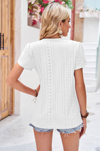 Load image into Gallery viewer, Eyelet V-Neck Tee
