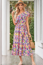 Load image into Gallery viewer, Ruffled Floral One Shoulder Dress
