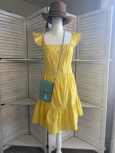 Charming Yellow Prairie Blues Summer Dress - Moon Blossom Boutique