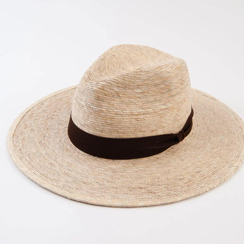 Riviera Wide Brim Straw Hat - Moon Blossom Boutique