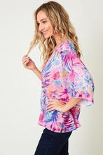 Load image into Gallery viewer, Fun Edgy Colorful Asymmetrical Blouse - Moon Blossom Boutique
