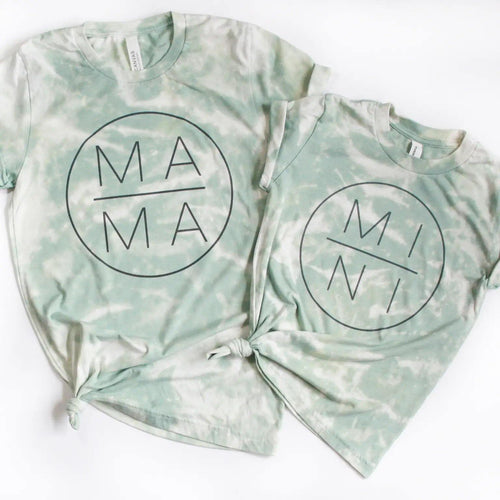 'Mama and Mini' matching Tie Dye Tee Set - Moon Blossom Boutique