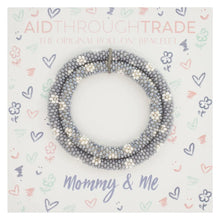 Load image into Gallery viewer, &#39;Mommy &amp; Me&#39; Glass Bead Roll-On Bracelet Set - Moon Blossom Boutique
